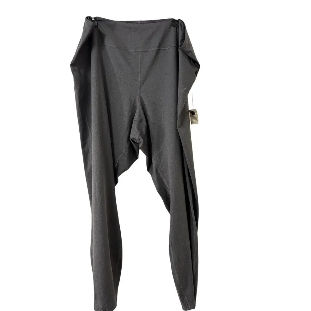 REI Co-op Midweight Base Layer Tights Leggings Women's 2XL Charcoal Heather Gray